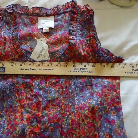 NWT Romeo & Juliette Couture Floral Sleeveless Top - Picture 10 of 10